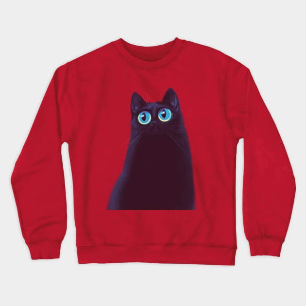 Cat 2 Crewneck Sweatshirt by Art of Nehaal Gonsalves